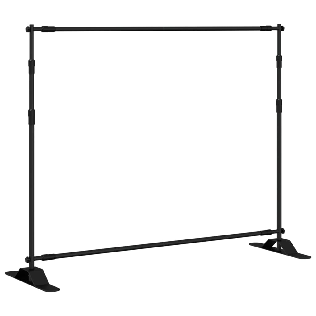Bakgrunnsstativer 2 stk svart 254x243 cm stål