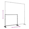 Bakgrunnsstativer 2 stk svart 254x243 cm stål