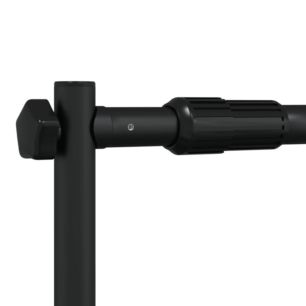 Bakgrunnsstativer 2 stk svart 254x243 cm stål