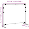Bakgrunnsstativer 2 stk svart 254x243 cm stål