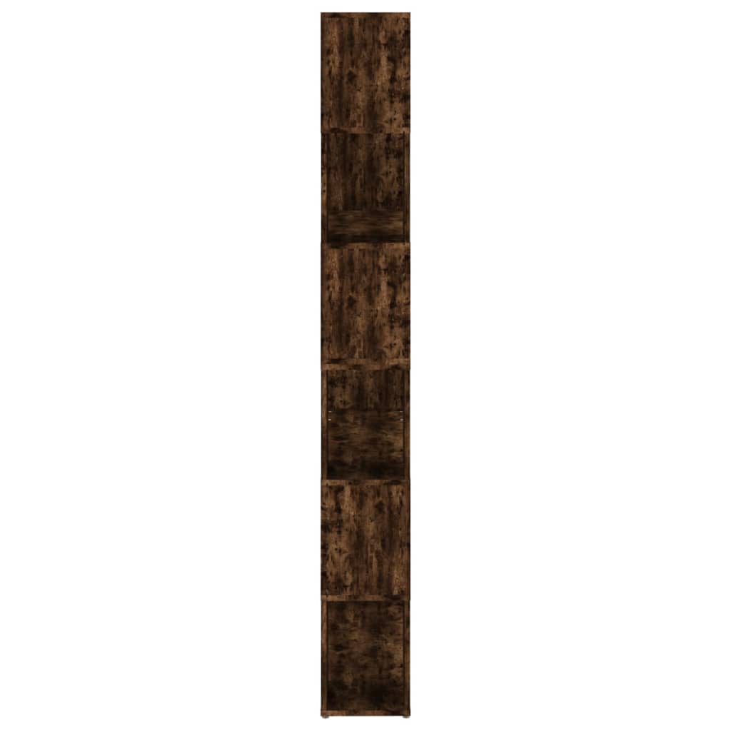 Bokhylle/romdeler røkt eik 100x24x188 cm
