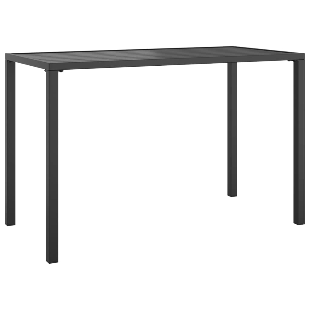 Hagebord antrasitt 110x54x70 cm stål vidaXL