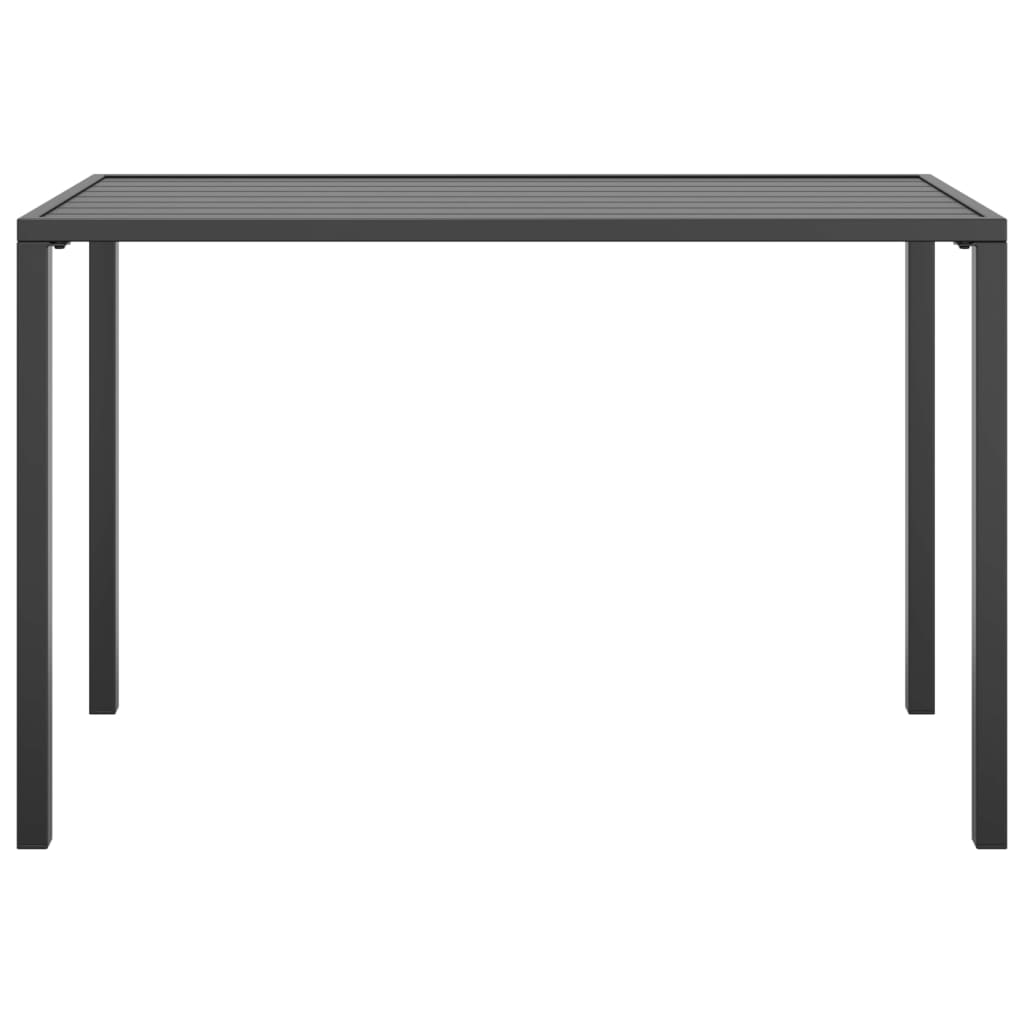Hagebord antrasitt 110x54x70 cm stål vidaXL