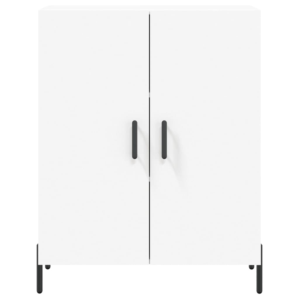 Skjenk hvit 69,5x34x90 cm konstruert tre