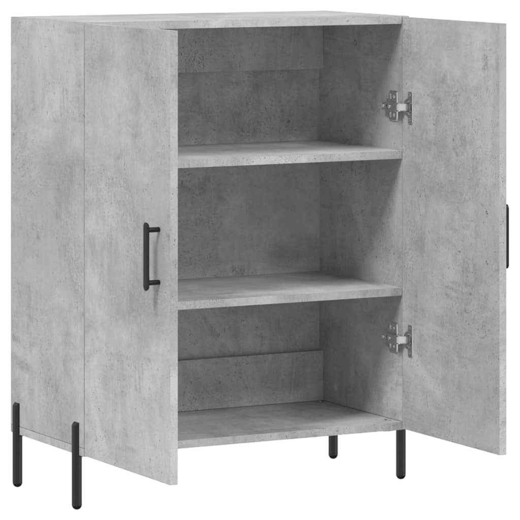 Skjenk betonggrå 69,5x34x90 cm konstruert tre vidaXL