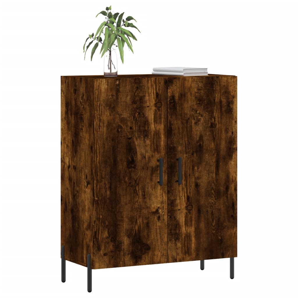 Skjenk røkt eik 69,5x34x90 cm konstruert tre