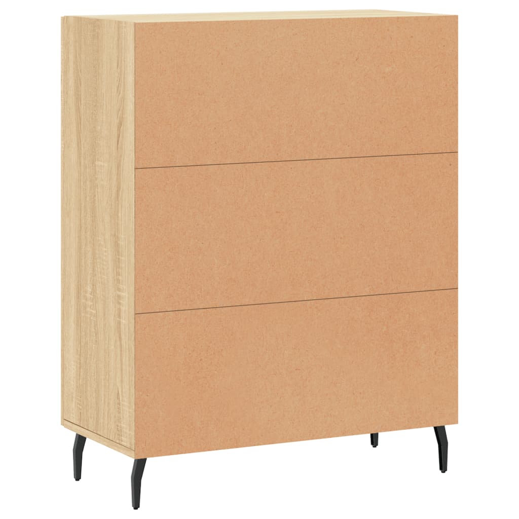 Skjenk sonoma eik 69,5x34x90 cm konstruert tre