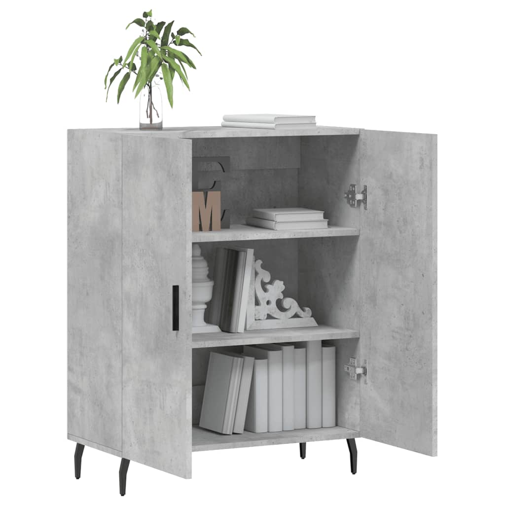 Skjenk betonggrå 69,5x34x90 cm konstruert tre