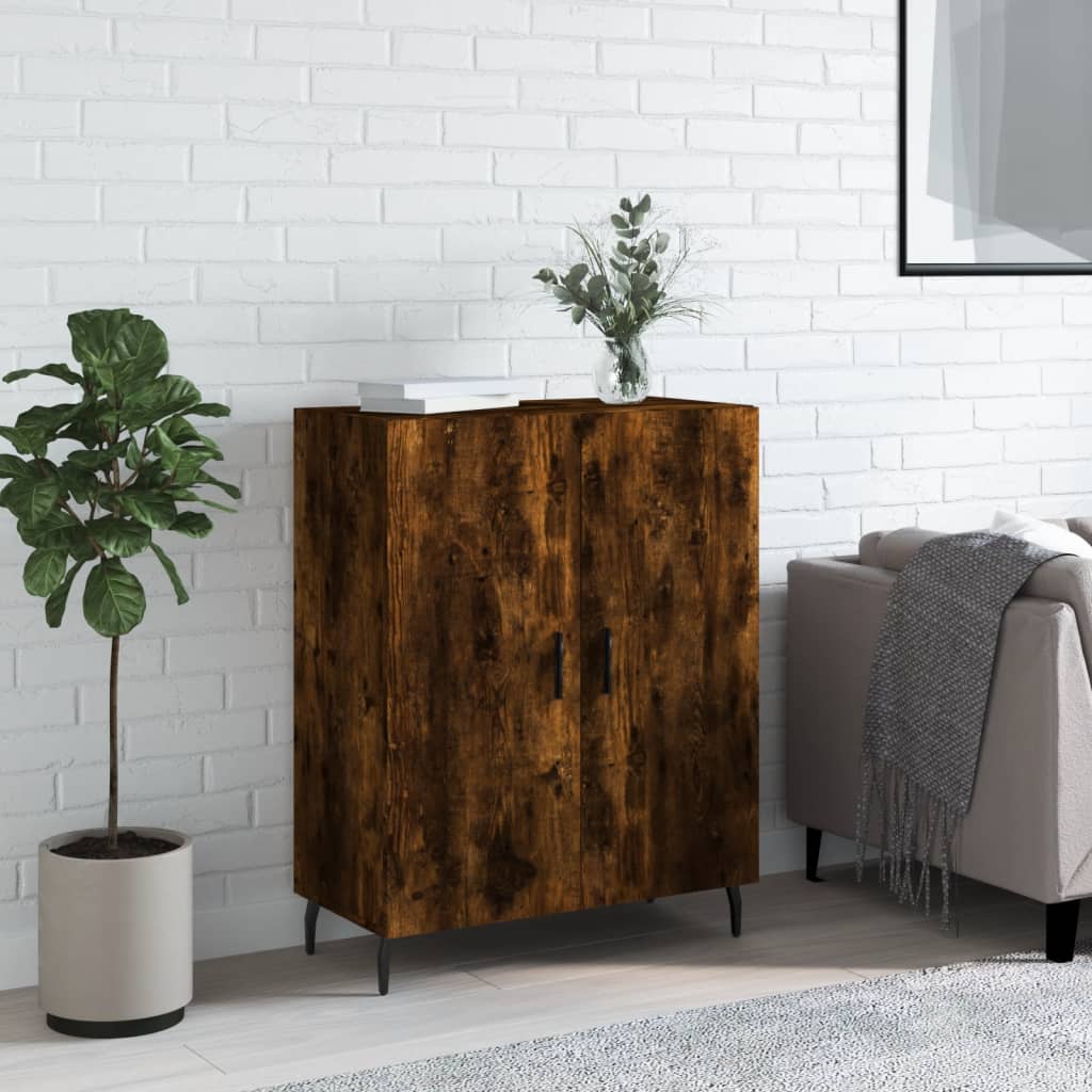 Skjenk røkt eik 69,5x34x90 cm konstruert tre