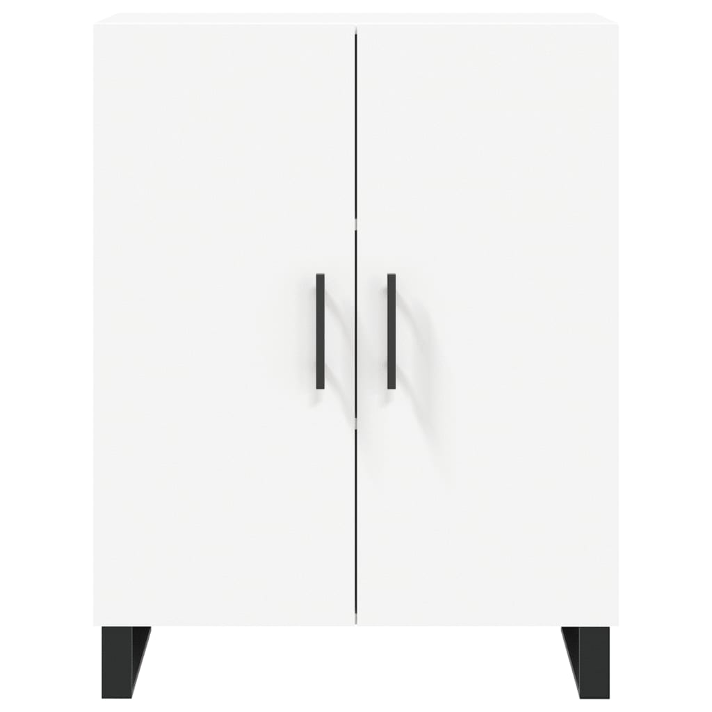 Skjenk hvit 69,5x34x90 cm konstruert tre