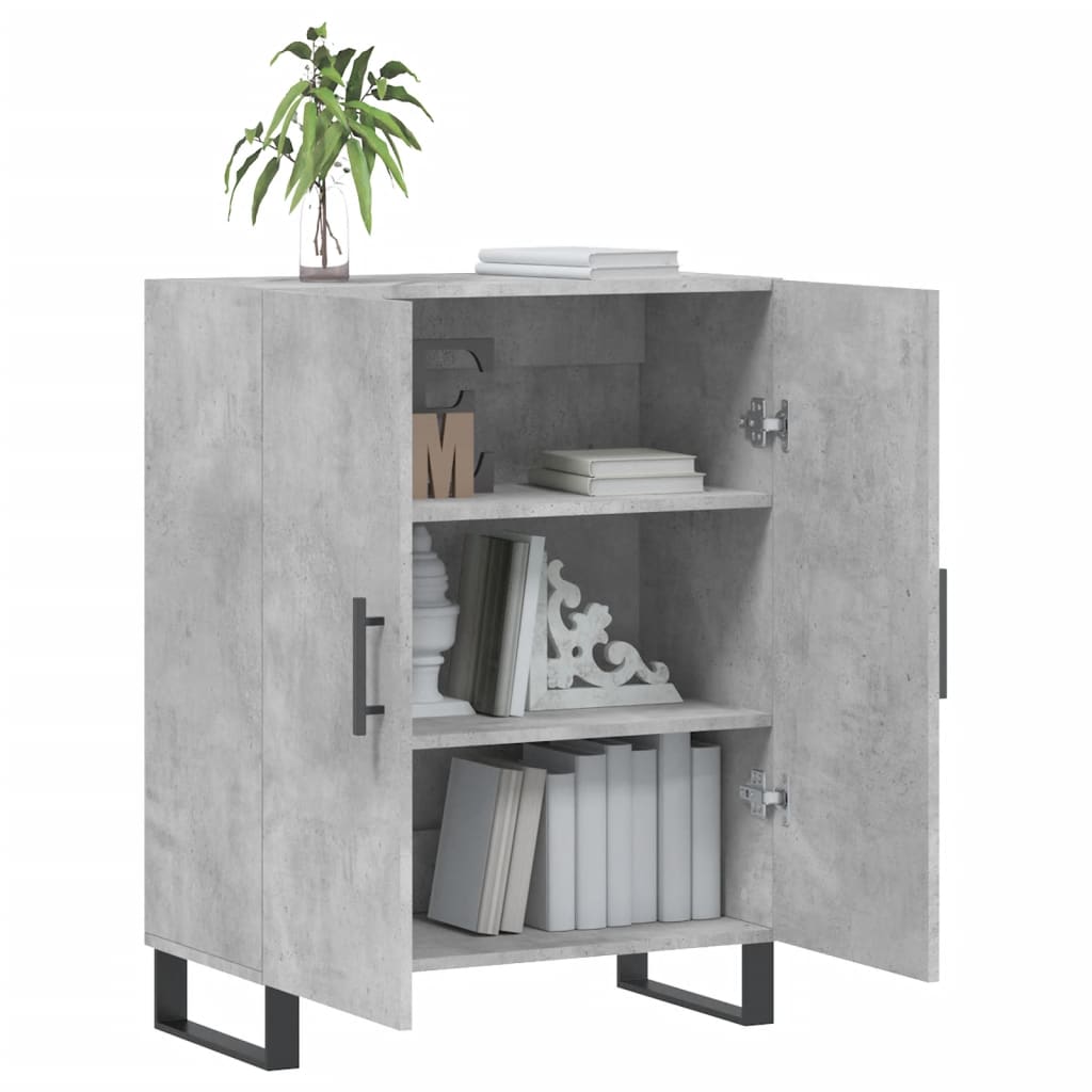 Skjenk betonggrå 69,5x34x90 cm konstruert tre