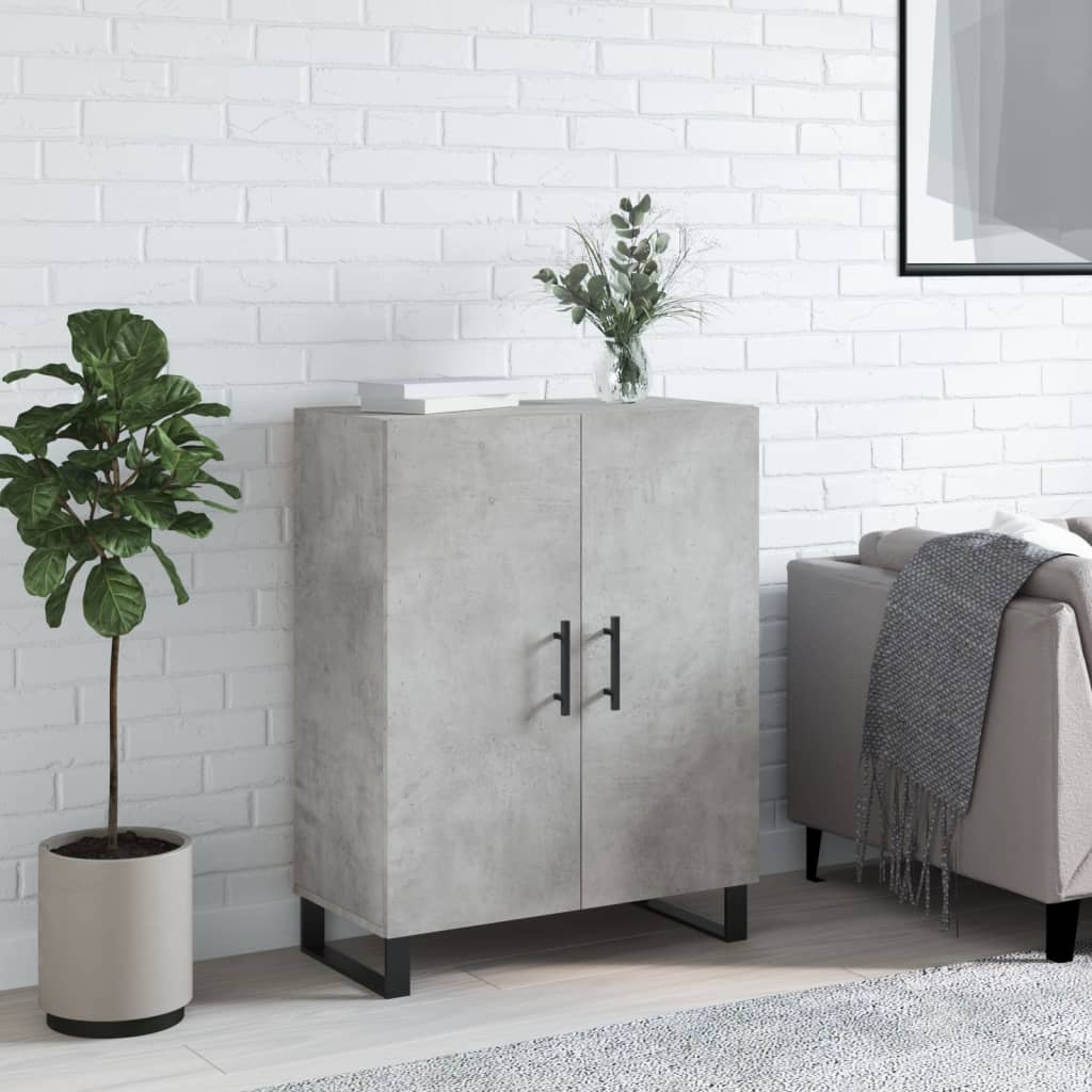 Skjenk betonggrå 69,5x34x90 cm konstruert tre