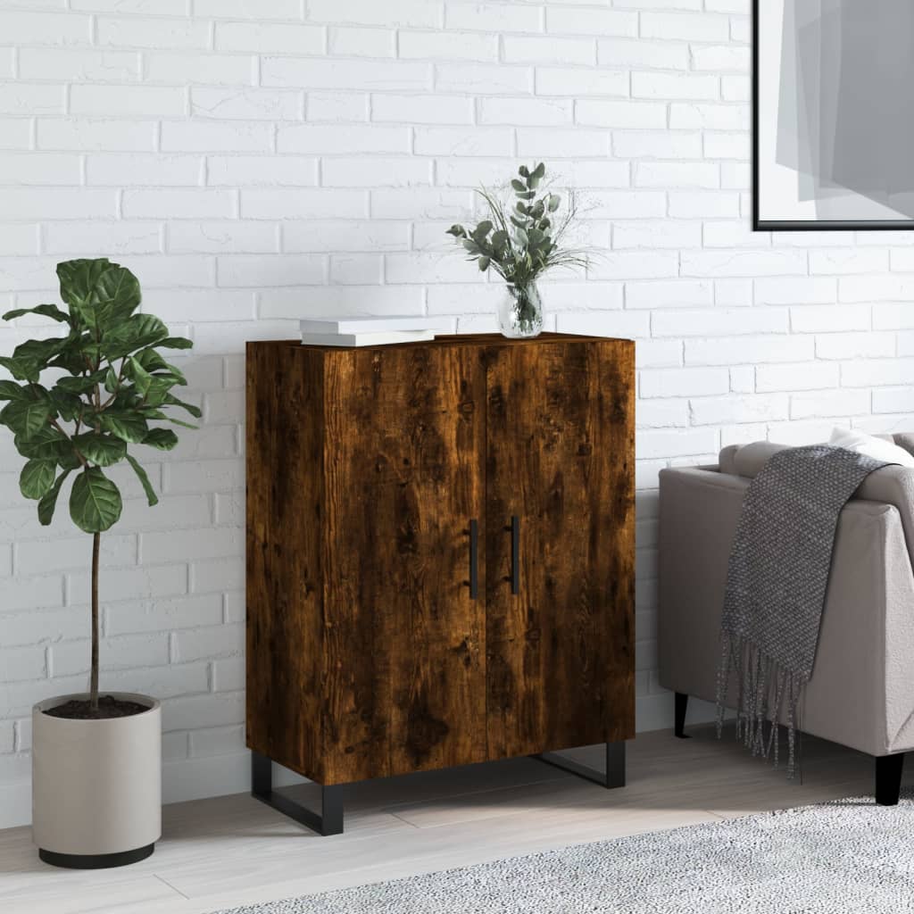 Skjenk røkt eik 69,5x34x90 cm konstruert tre