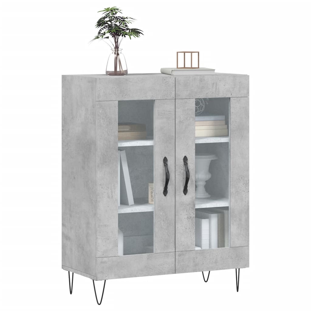 Skjenk betonggrå 69,5x34x90 cm konstruert tre