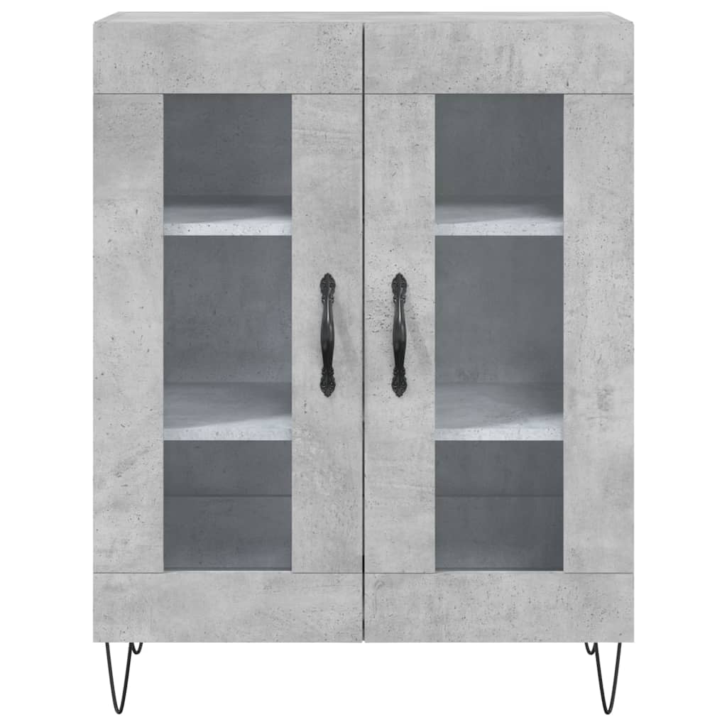Skjenk betonggrå 69,5x34x90 cm konstruert tre