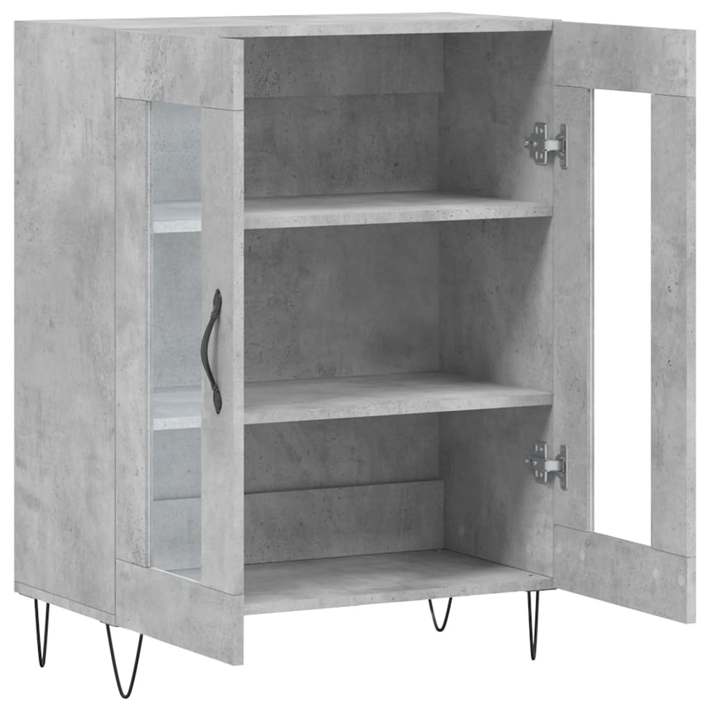 Skjenk betonggrå 69,5x34x90 cm konstruert tre