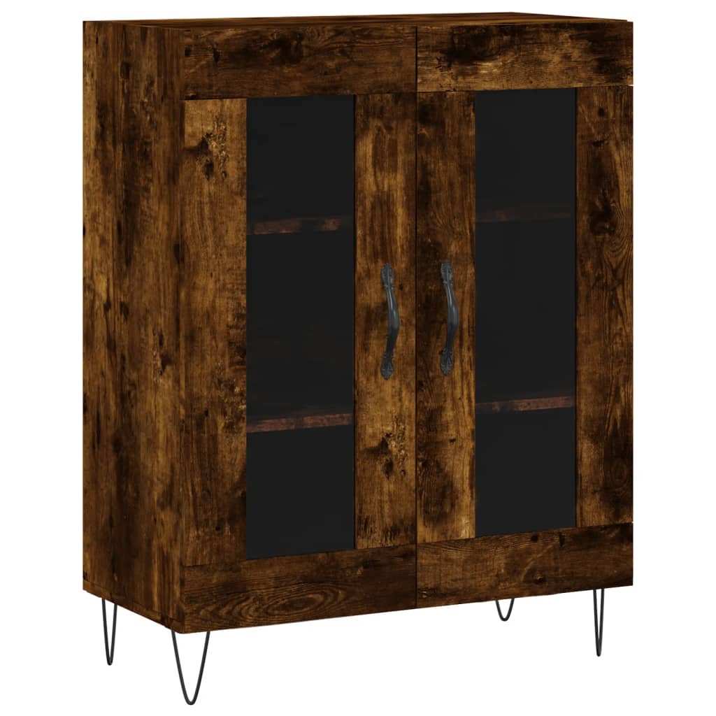 Skjenk røkt eik 69,5x34x90 cm konstruert tre