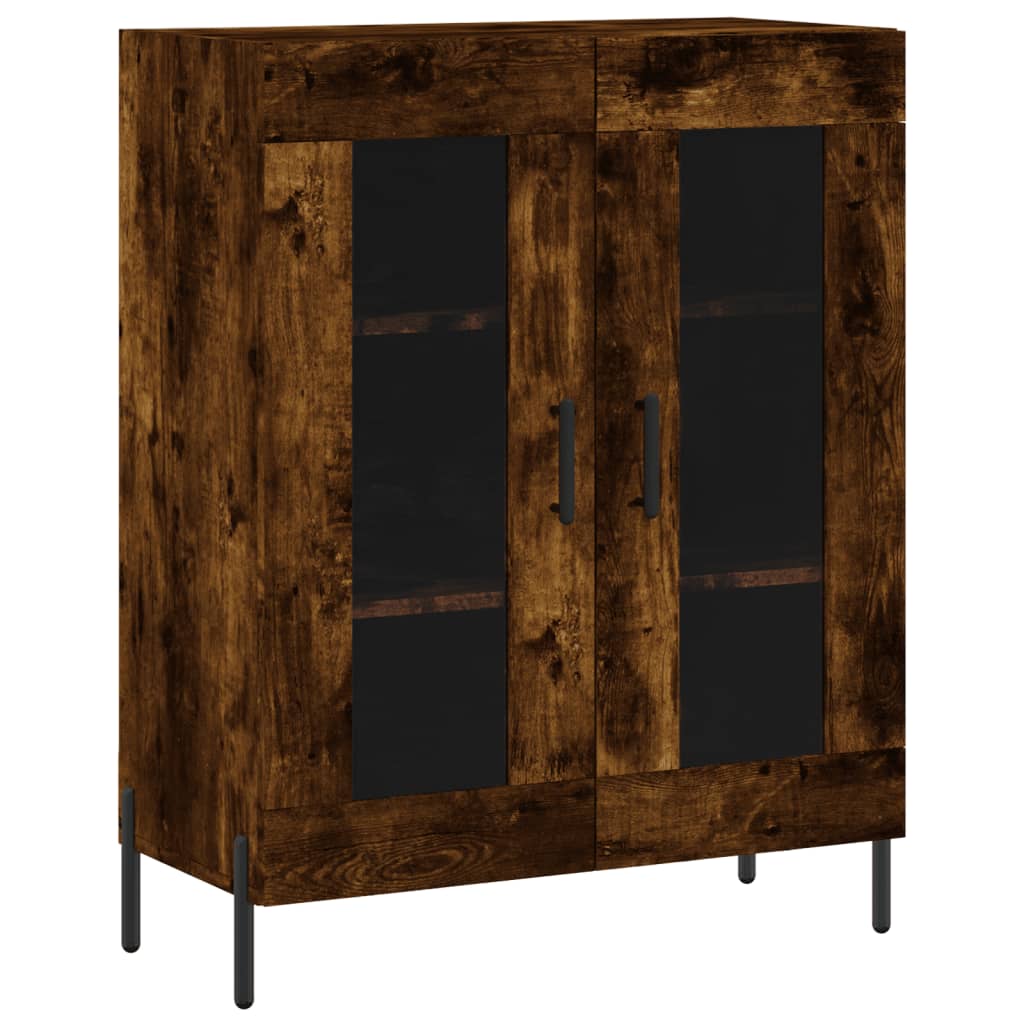 Skjenk røkt eik 69,5x34x90 cm konstruert tre