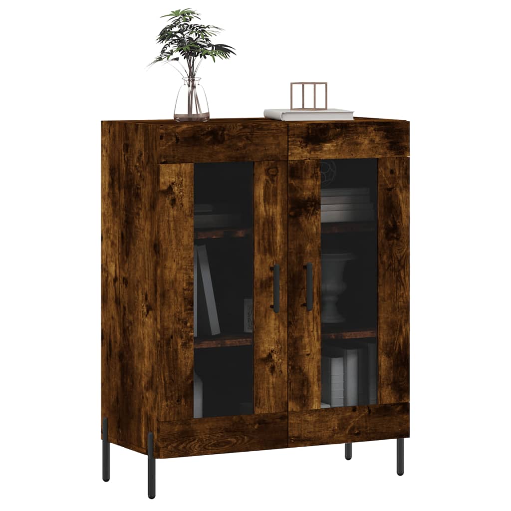 Skjenk røkt eik 69,5x34x90 cm konstruert tre