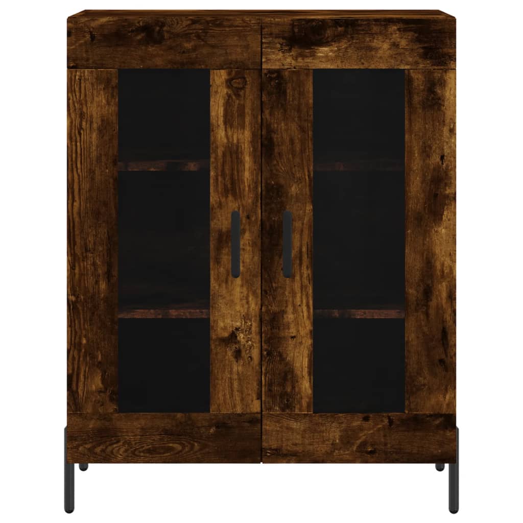 Skjenk røkt eik 69,5x34x90 cm konstruert tre