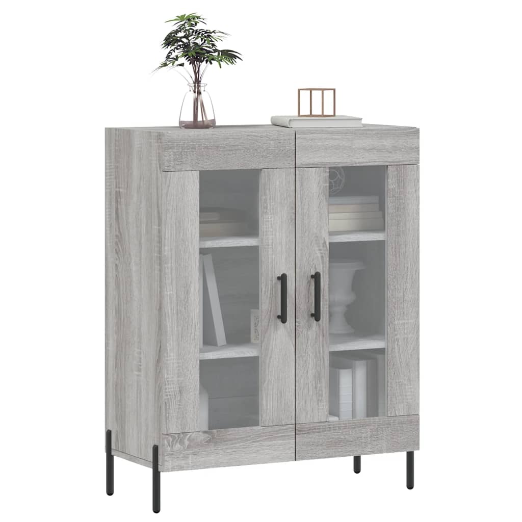 Skjenk grå sonoma 69,5x34x90 cm konstruert tre vidaXL
