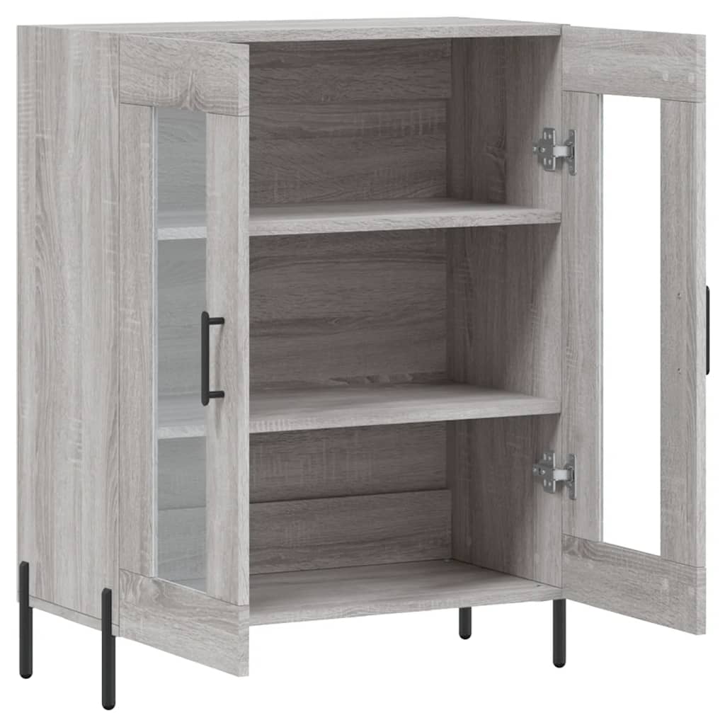 Skjenk grå sonoma 69,5x34x90 cm konstruert tre vidaXL