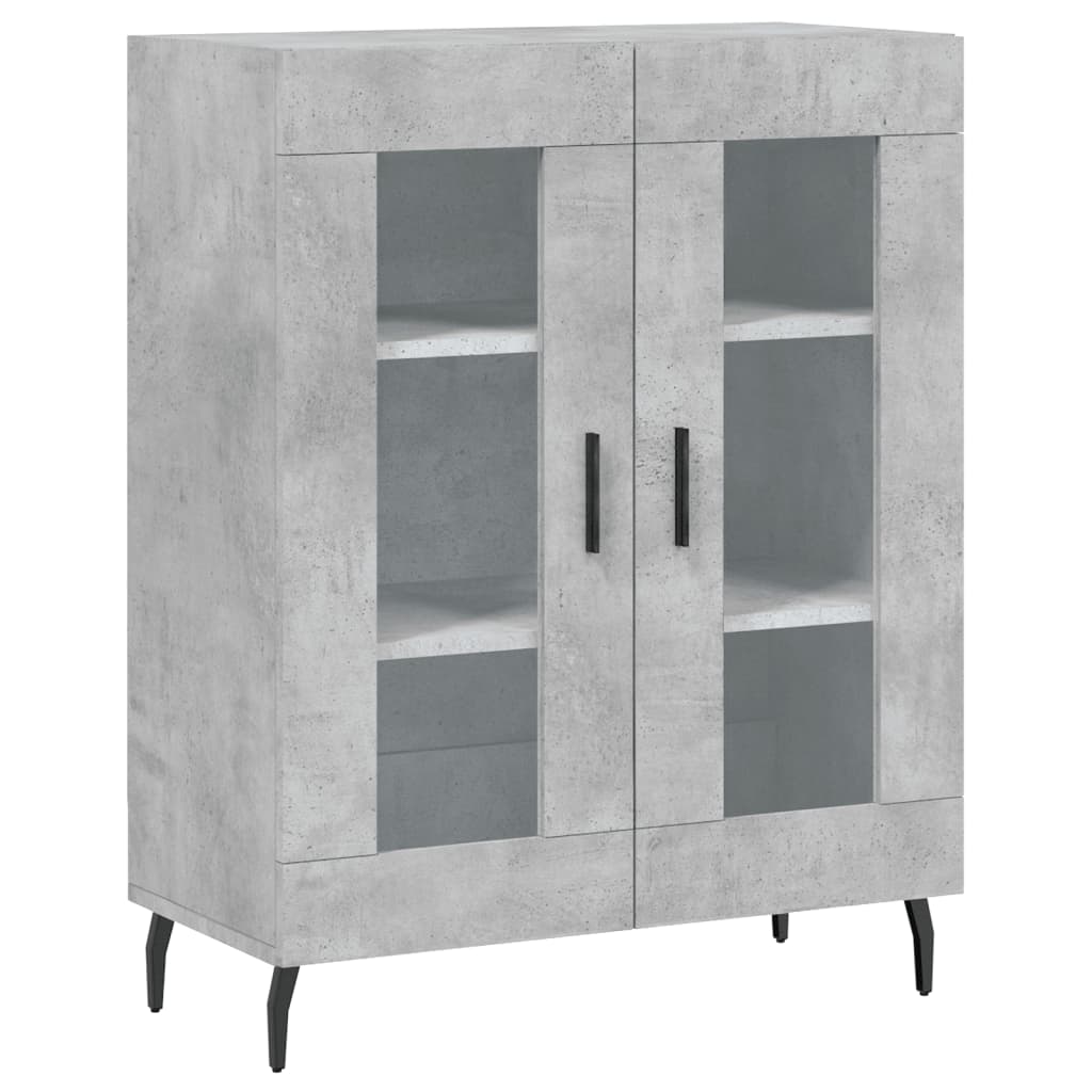 Skjenk betonggrå 69,5x34x90 cm konstruert tre vidaXL