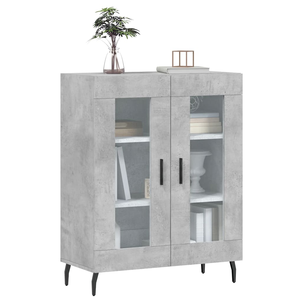 Skjenk betonggrå 69,5x34x90 cm konstruert tre vidaXL