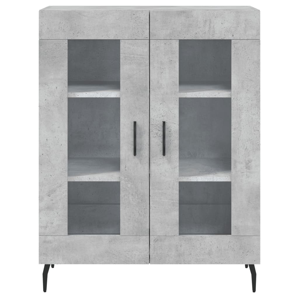 Skjenk betonggrå 69,5x34x90 cm konstruert tre vidaXL