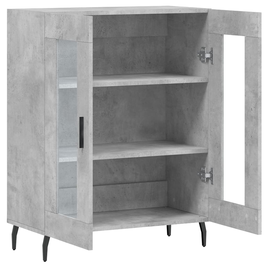 Skjenk betonggrå 69,5x34x90 cm konstruert tre vidaXL