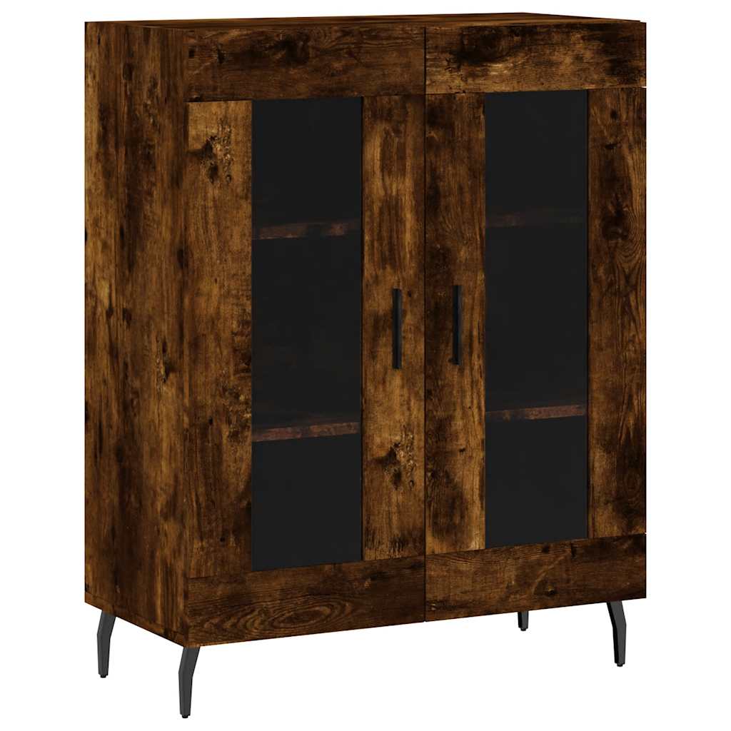 Skjenk røkt eik 69,5x34x90 cm konstruert tre