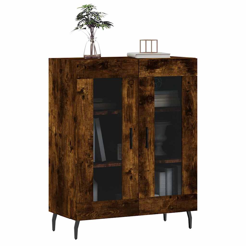 Skjenk røkt eik 69,5x34x90 cm konstruert tre