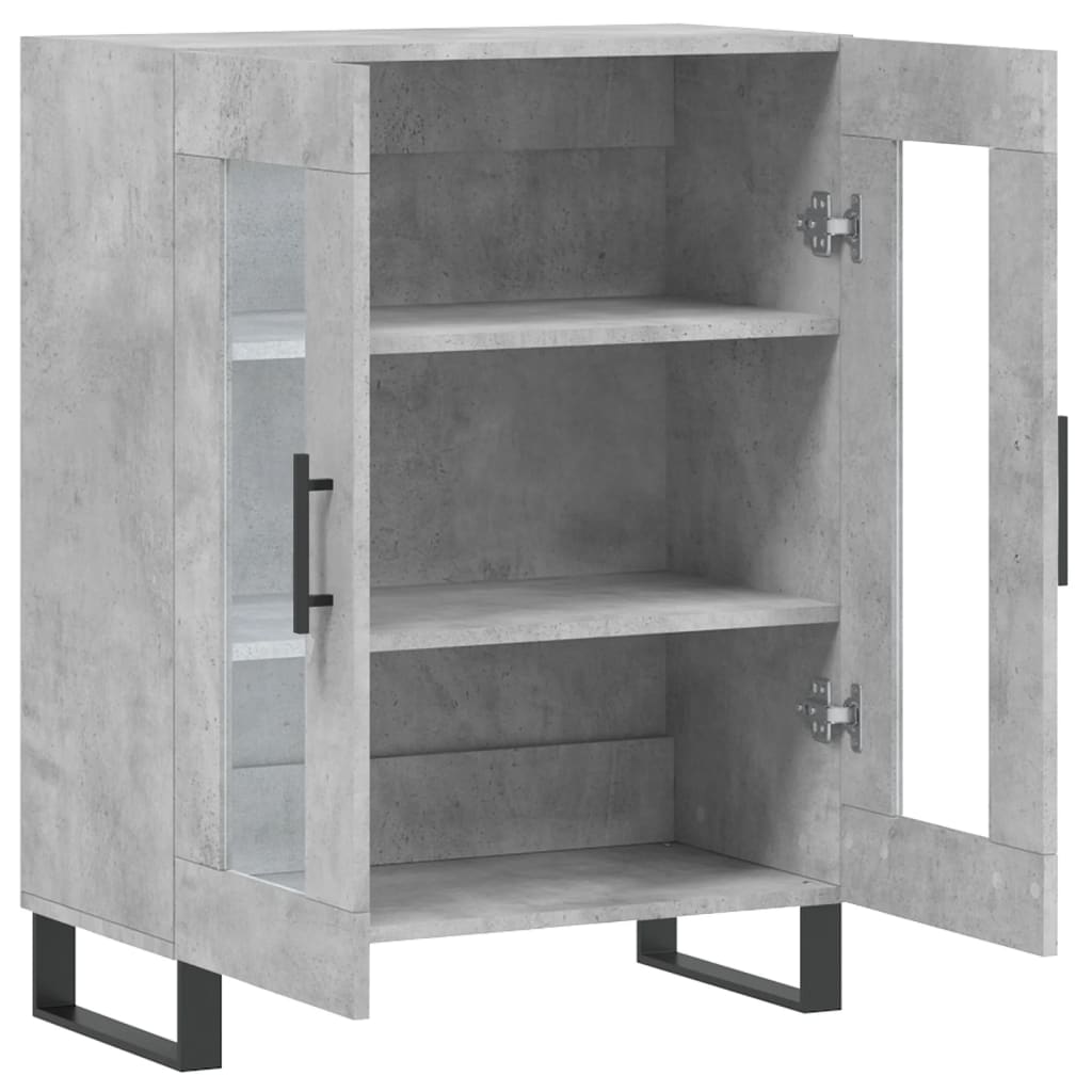 Skjenk betonggrå 69,5x34x90 cm konstruert tre