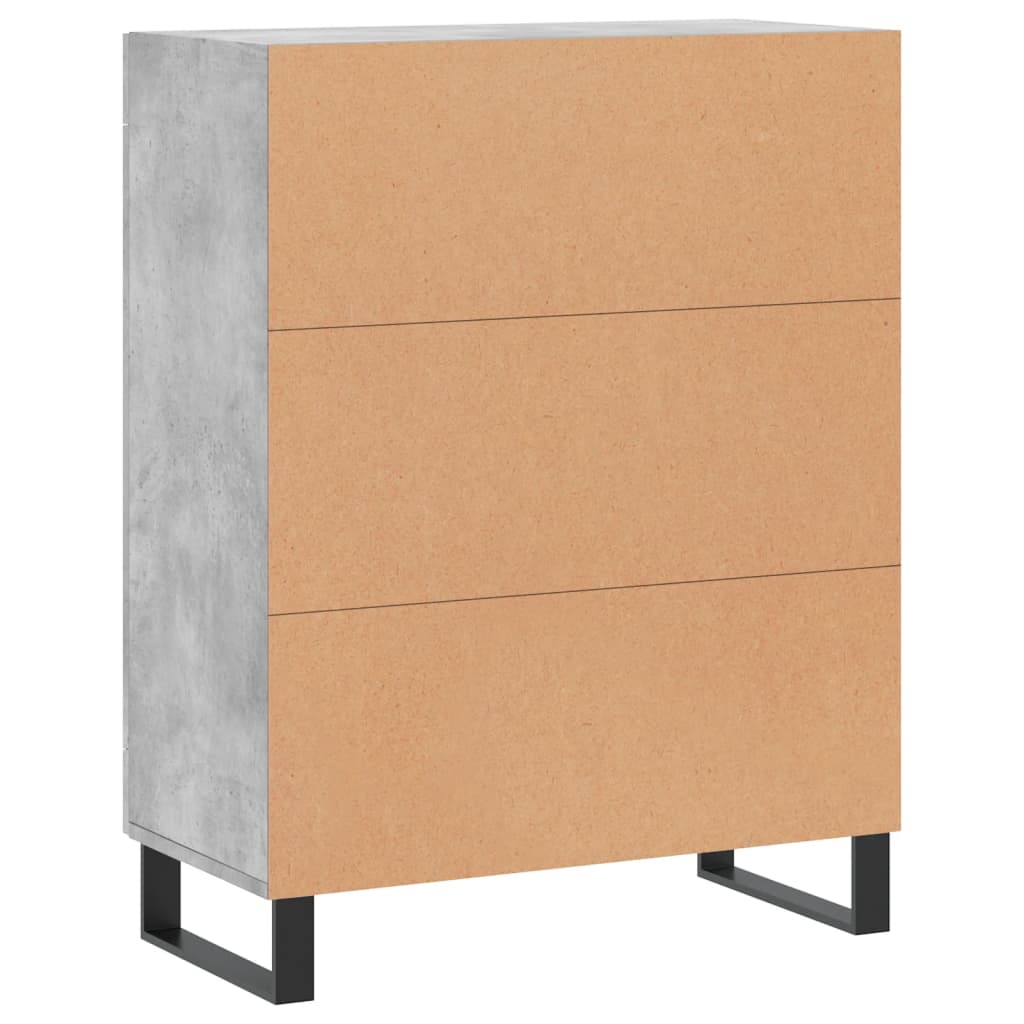 Skjenk betonggrå 69,5x34x90 cm konstruert tre