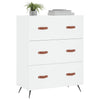Kommode hvit 69,5x34x90 cm konstruert tre