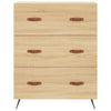 Kommode sonoma eik 69,5x34x90 cm konstruert tre