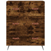 Kommode røkt eik 69,5x34x90 cm konstruert tre