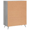 Kommode grå sonoma 69,5x34x90 cm konstruert tre