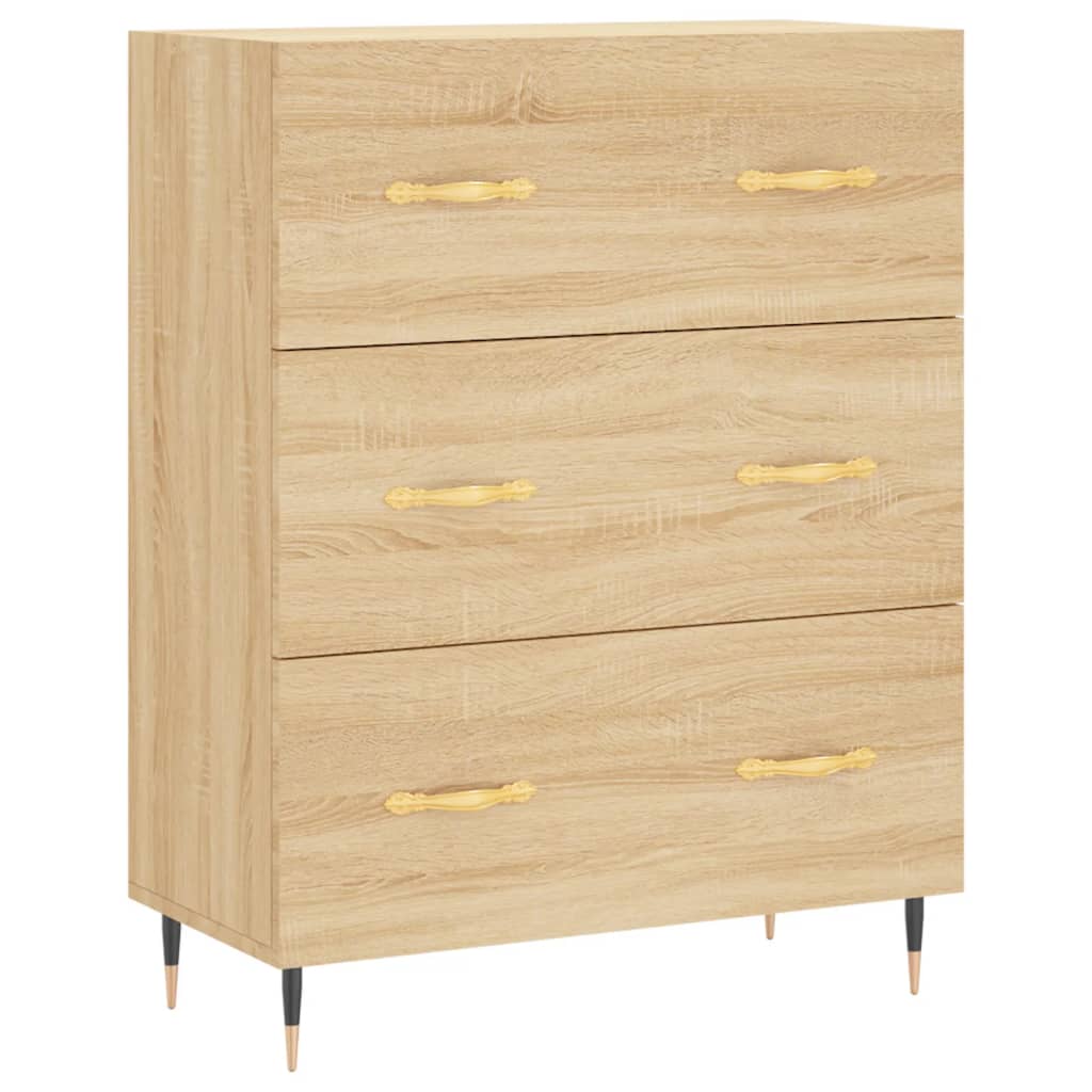 Skjenk sonoma eik 69,5x34x90 cm konstruert tre