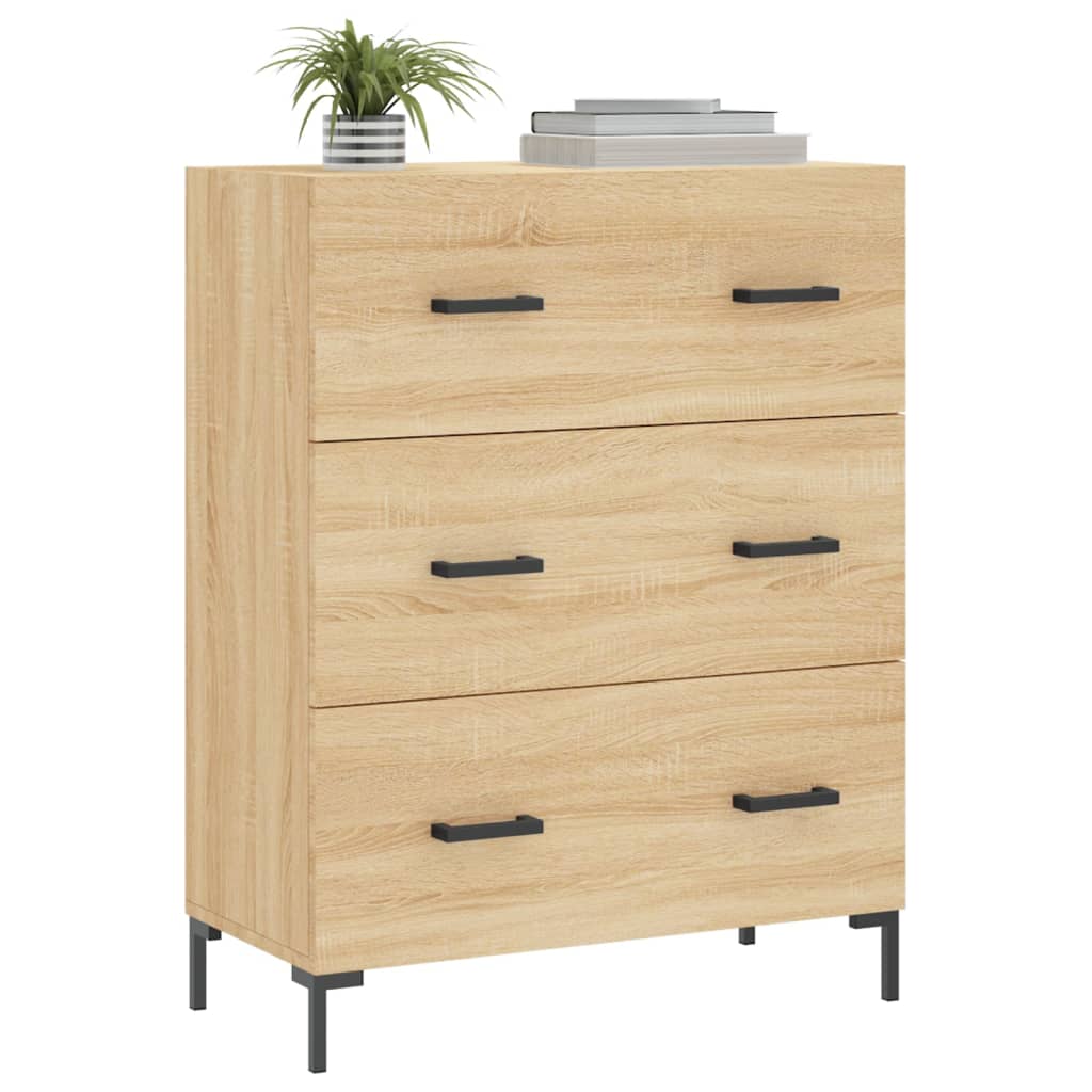 Skjenk sonoma eik 69,5x34x90 cm konstruert tre
