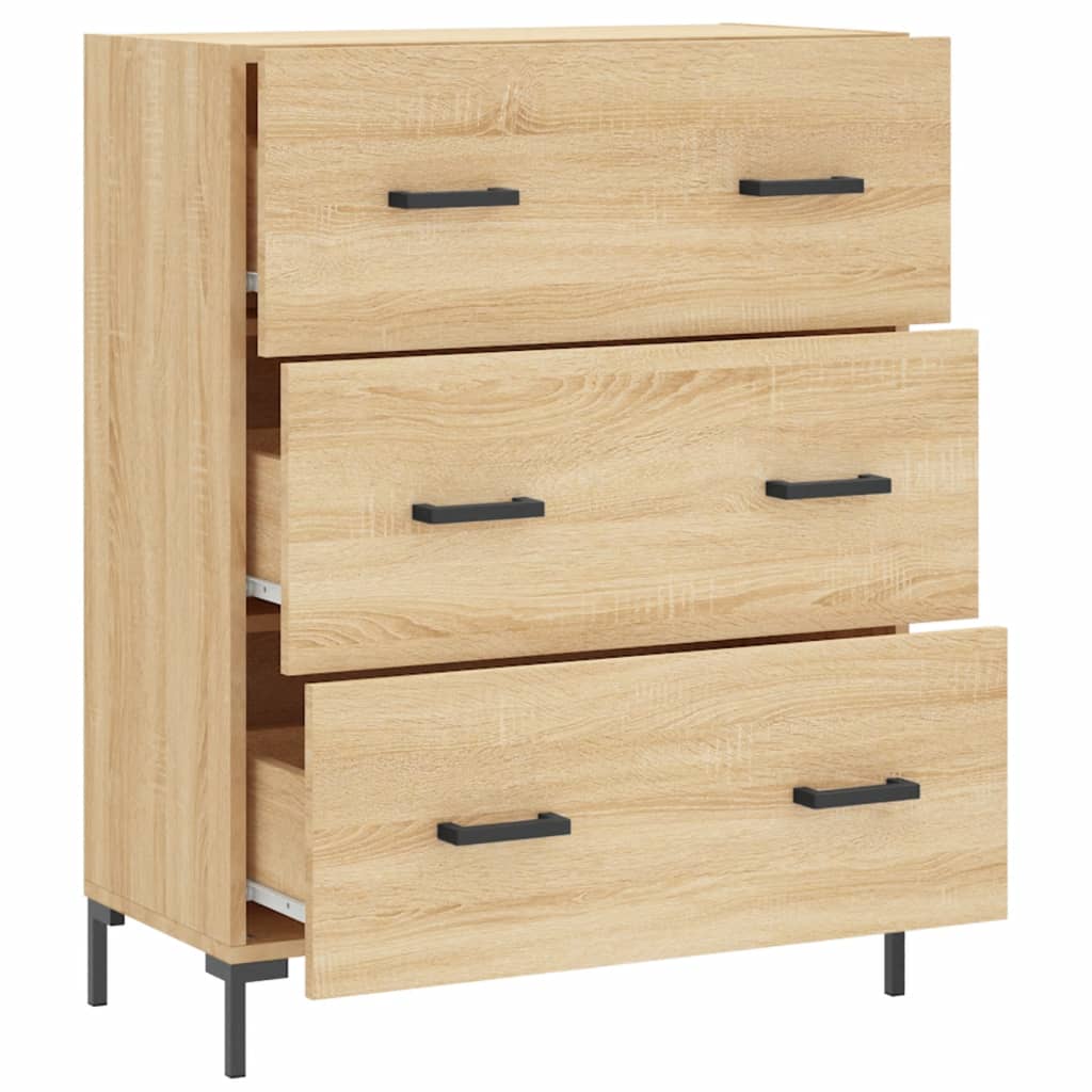 Skjenk sonoma eik 69,5x34x90 cm konstruert tre