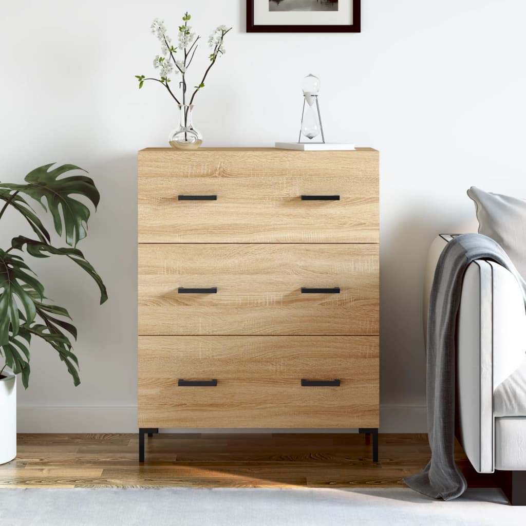 Skjenk sonoma eik 69,5x34x90 cm konstruert tre