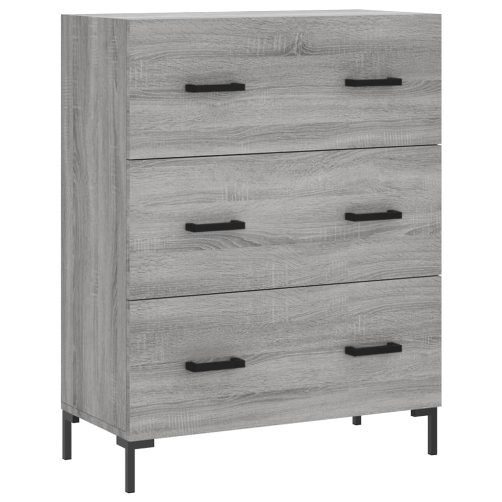 Skjenk grå sonoma 69,5x34x90 cm konstruert tre