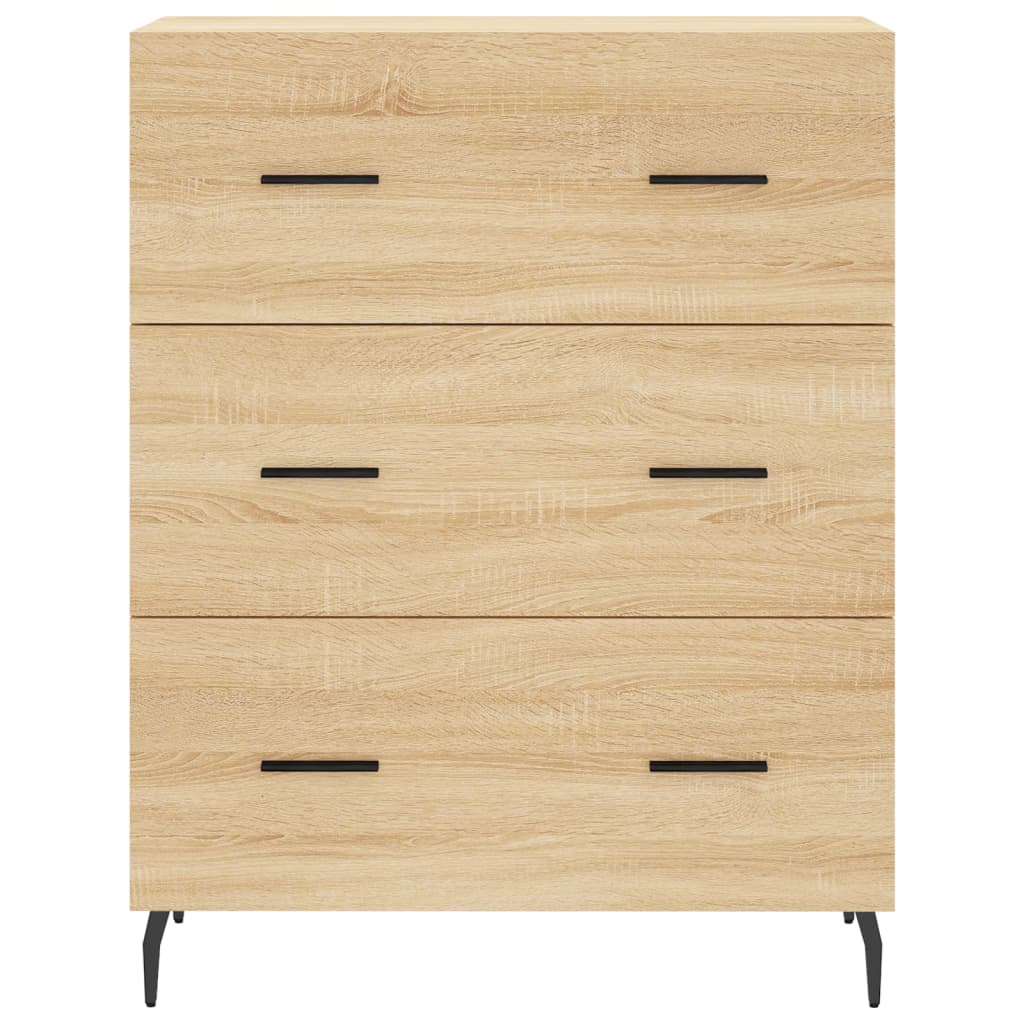 Skjenk sonoma eik 69,5x34x90 cm konstruert tre