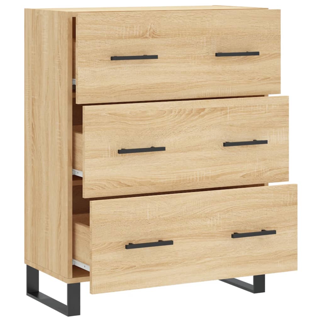 Skjenk sonoma eik 69,5x34x90 cm konstruert tre