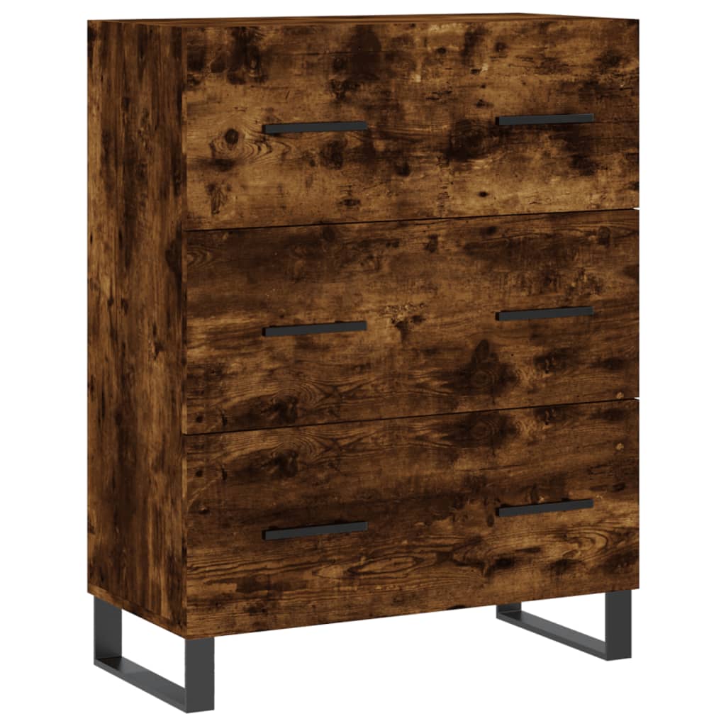 Skjenk røkt eik 69,5x34x90 cm konstruert tre