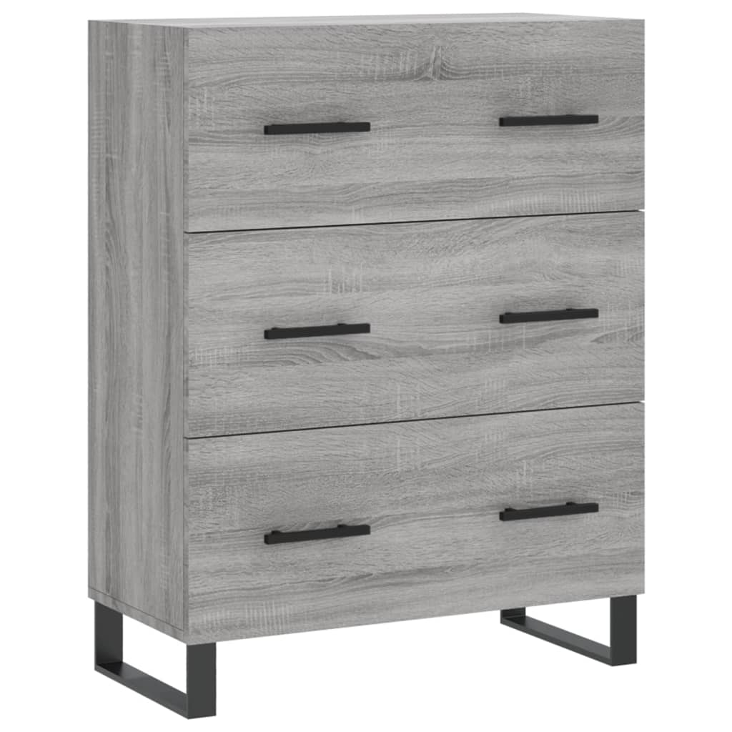 Skjenk grå sonoma 69,5x34x90 cm konstruert tre