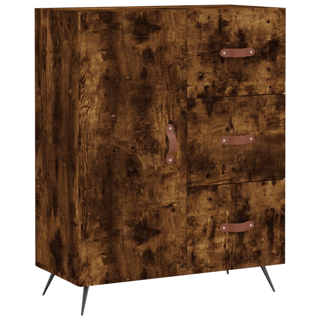 Skjenk røkt eik 69,5x34x90 cm konstruert tre vidaXL