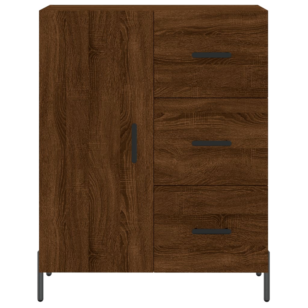 Skjenk brun eik 69,5x34x90 cm konstruert tre vidaXL