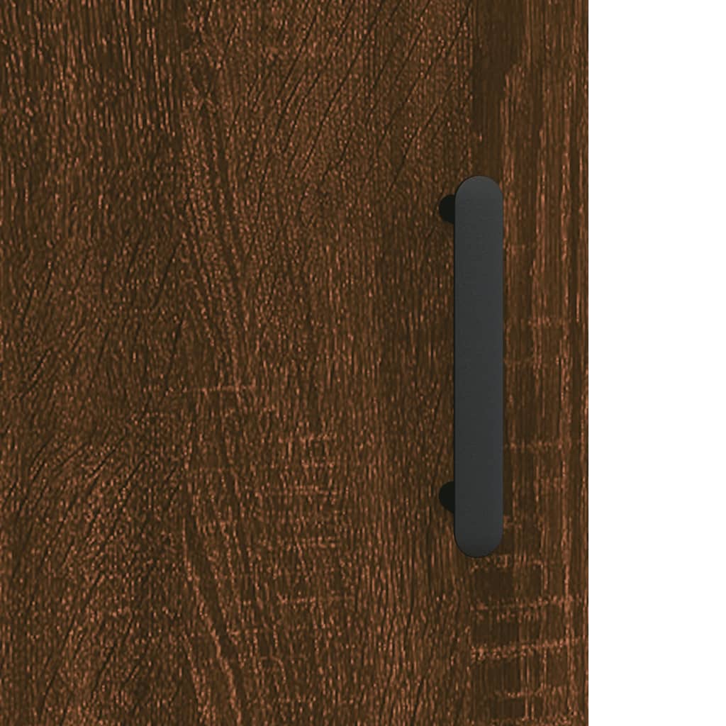 Skjenk brun eik 69,5x34x90 cm konstruert tre vidaXL